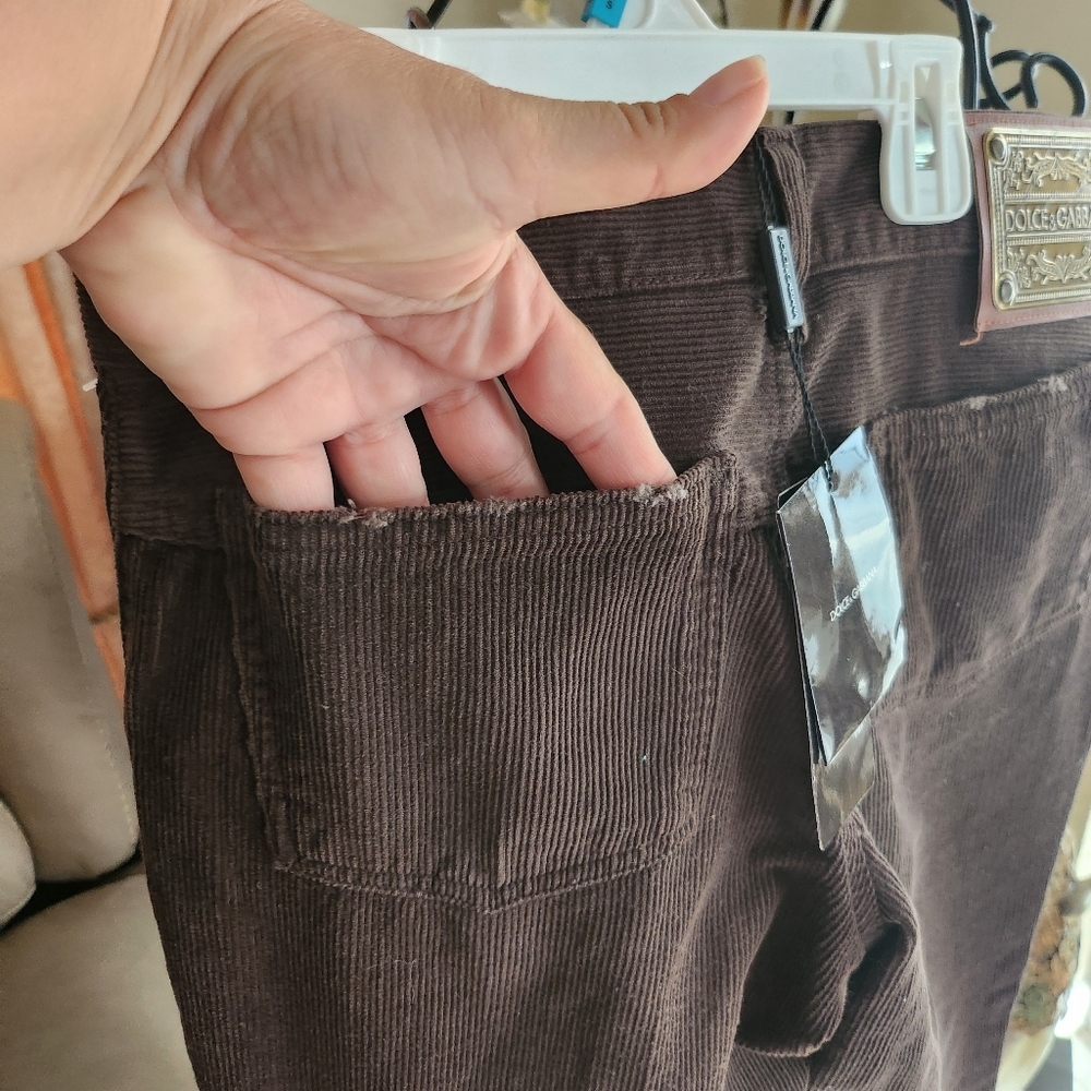 Dolce & Gabbana corduroy pants size 40 NEW - Picture 9 of 9